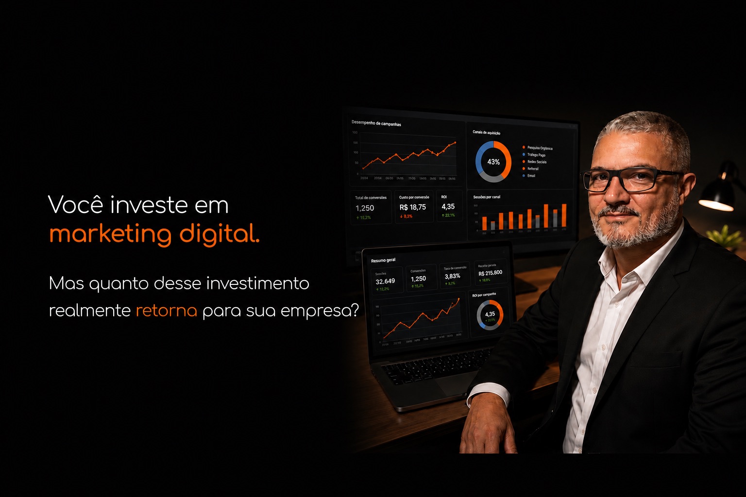 Você investe em marketing digital. Mas quanto desse investimento realmente retorna para sua empresa?